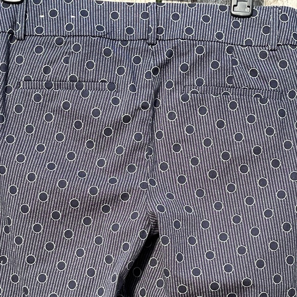 Ann Taylor Capri Size 8 Petite Blue with Blue Dot pattern Capri Pant - Picture 8 of 14